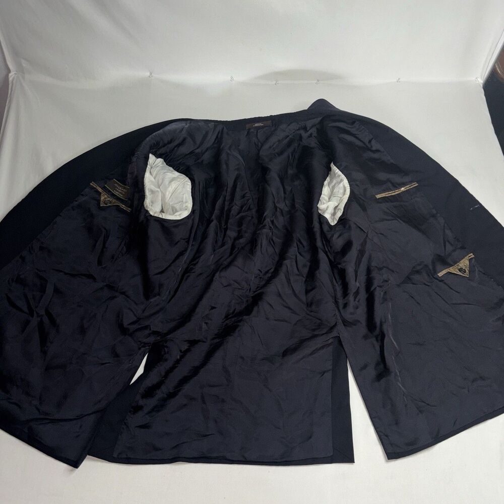 Joseph Abboud Collection Navy Blue Wool Blazer Union Made in USA Nordstrom - Picture 6 of 9